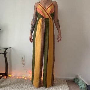 Lulus Wide Leg Jump Suit, Multicolored